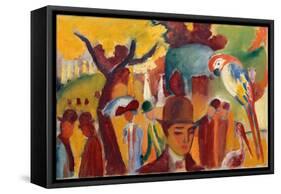 Small Zoological Garden in Brown and Yellow, 1912-August Macke-Framed Stretched Canvas
