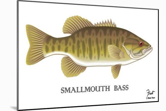 Smallmouth Bass-Mark Frost-Mounted Giclee Print