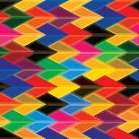 Seamless Abstract Colorful Of Arrows And Dart Shapes-smarnad-Art Print