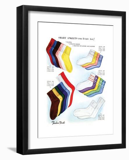 Smart Anklets for Every Age-Fashion Frocks-Framed Art Print