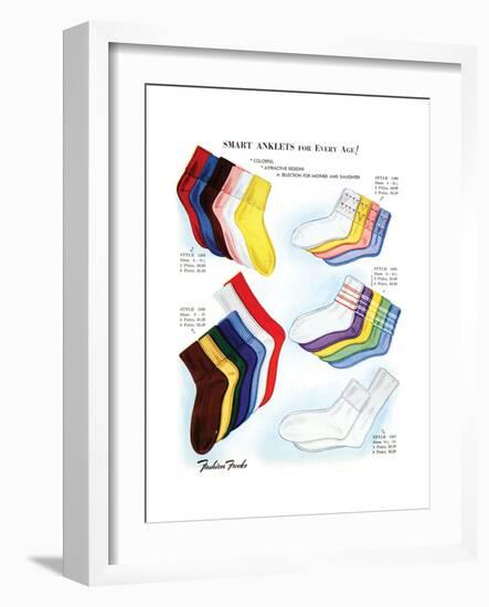 Smart Anklets for Every Age-Fashion Frocks-Framed Art Print