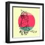 Smart Cat and Sunset-Lisa Kroll-Framed Art Print