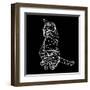 Smart Cat Polygon-Lisa Kroll-Framed Art Print