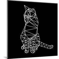 Smart Cat Polygon-Lisa Kroll-Mounted Art Print