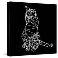 Smart Cat Polygon-Lisa Kroll-Stretched Canvas