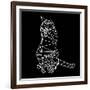 Smart Cat Polygon-Lisa Kroll-Framed Art Print