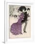 Smart Couple in a Roller- Skating Hall-N. Nielsen-Framed Art Print