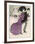 Smart Couple in a Roller- Skating Hall-N. Nielsen-Framed Art Print