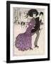 Smart Couple in a Roller- Skating Hall-N. Nielsen-Framed Art Print