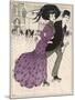 Smart Couple in a Roller- Skating Hall-N. Nielsen-Mounted Art Print