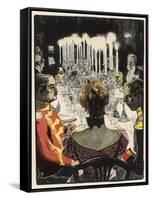 Smart Dinner Party, Thony-Eduard Thony-Framed Stretched Canvas