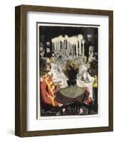 Smart Dinner Party, Thony-Eduard Thony-Framed Art Print