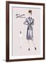 Smart Indigo Suit-null-Framed Art Print