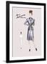 Smart Indigo Suit-null-Framed Art Print