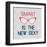 Smart Is The New Sexy-Bella Dos Santos-Framed Art Print