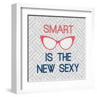 Smart Is The New Sexy-Bella Dos Santos-Framed Art Print