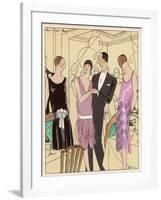 Smart Party Guests-null-Framed Art Print