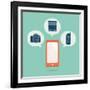 Smart Phone-kibsri-Framed Art Print
