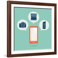 Smart Phone-kibsri-Framed Art Print