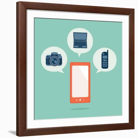 Smart Phone-kibsri-Framed Art Print