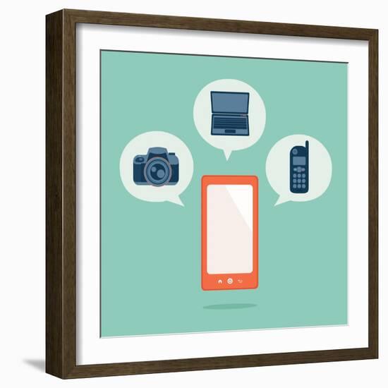 Smart Phone-kibsri-Framed Art Print