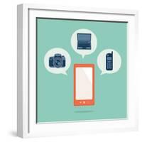 Smart Phone-kibsri-Framed Art Print