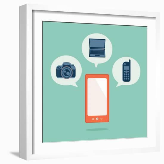 Smart Phone-kibsri-Framed Art Print