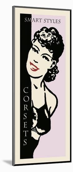 Smart Styles Corsets-Retro Series-Mounted Art Print