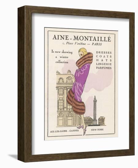 Smart Winter Coat by Aine- Montaille of the Place Vendome-null-Framed Photographic Print