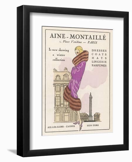 Smart Winter Coat by Aine- Montaille of the Place Vendome-null-Framed Photographic Print