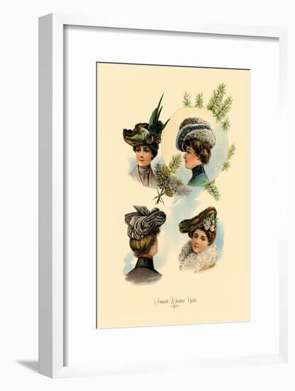 Smart Winter Hats-null-Framed Art Print