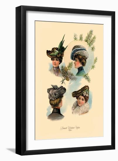 Smart Winter Hats-null-Framed Art Print