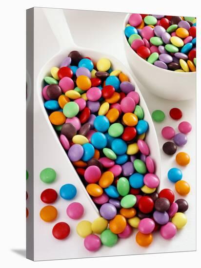 Smarties in Scoop and Small Bowl-null-Stretched Canvas