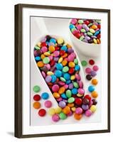 Smarties in Scoop and Small Bowl-null-Framed Photographic Print