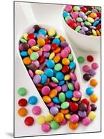 Smarties in Scoop and Small Bowl-null-Mounted Photographic Print