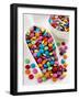 Smarties in Scoop and Small Bowl-null-Framed Photographic Print