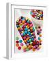 Smarties in Scoop and Small Bowl-null-Framed Photographic Print