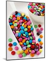 Smarties in Scoop and Small Bowl-null-Mounted Photographic Print