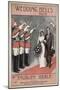 Smartly Uniformed Guardsmen Salute a Newly-Married Couple with Symbolically Raised Swords-null-Mounted Art Print