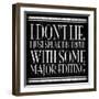 Smarty Pants-Jace Grey-Framed Art Print