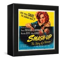 Smas-Up, Susan Hayward, Lee Bowman, Susan Hayward on poster art, 1947-null-Framed Stretched Canvas