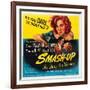 Smas-Up, Susan Hayward, Lee Bowman, Susan Hayward on poster art, 1947-null-Framed Art Print