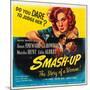 Smas-Up, Susan Hayward, Lee Bowman, Susan Hayward on poster art, 1947-null-Mounted Art Print