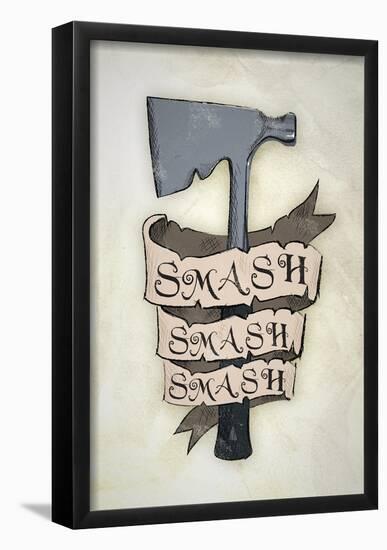 Smash Smash Smash Hatchet-null-Framed Poster