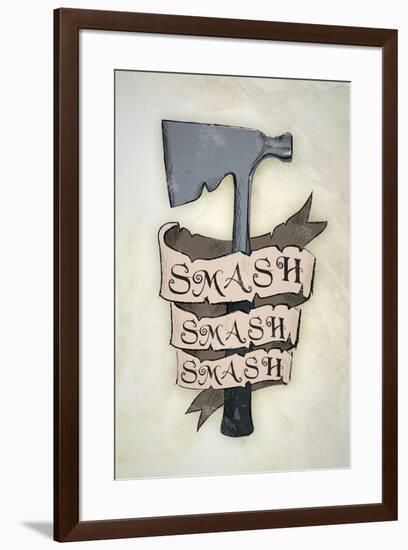 Smash Smash Smash Hatchet-null-Framed Poster