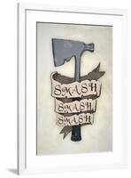 Smash Smash Smash Hatchet-null-Framed Poster