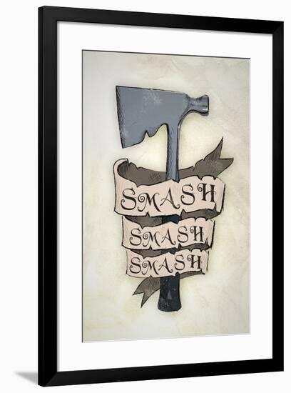 Smash Smash Smash Hatchet-null-Framed Poster