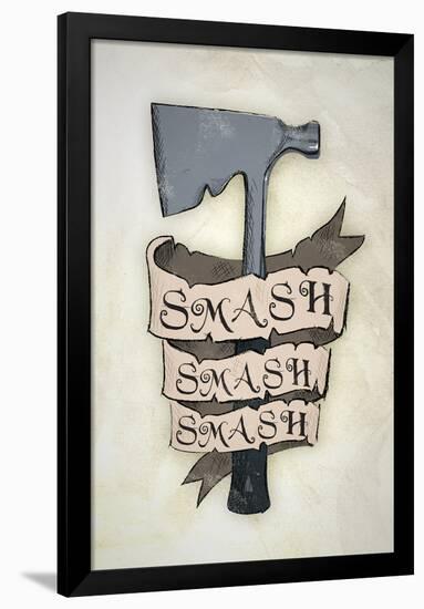 Smash Smash Smash Hatchet-null-Framed Poster