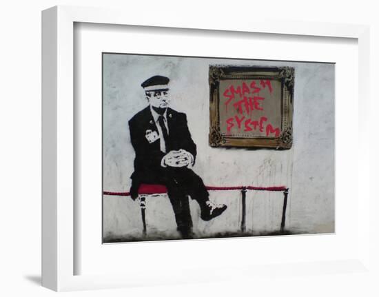 Smash The System-Banksy-Framed Art Print