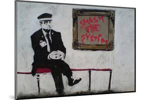 Smash The System-Banksy-Mounted Art Print
